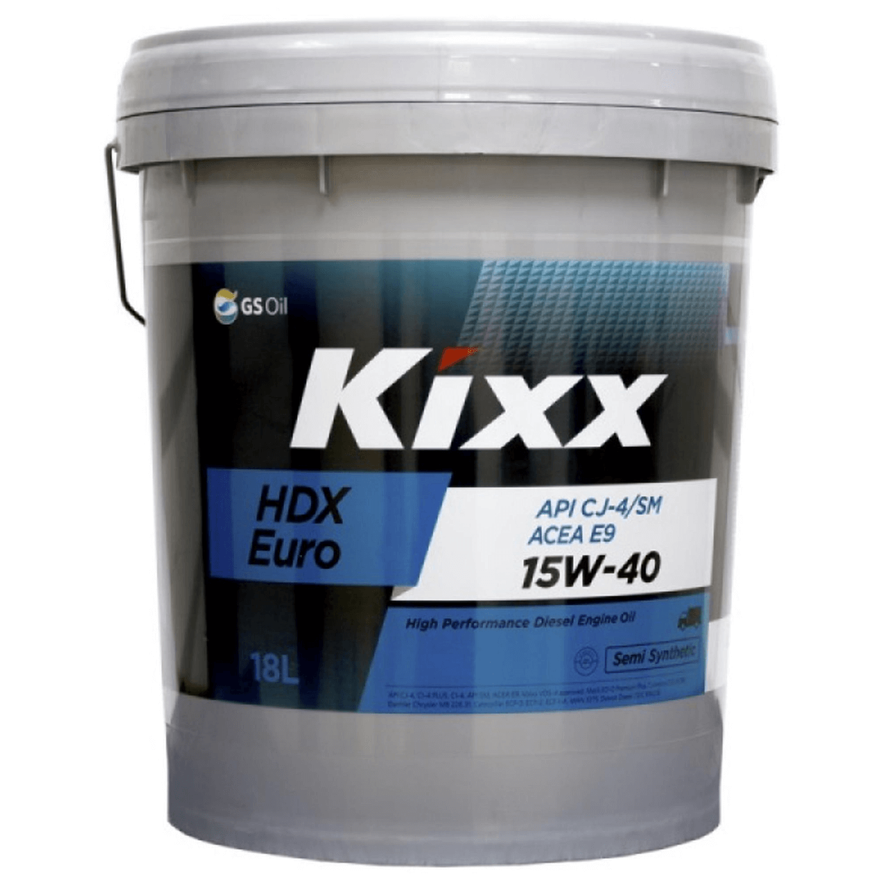 KIXX Масло моторное Kixx HDX Euro 15W-40 CJ-4/E9 (DX Euro) /18л  п/синт.